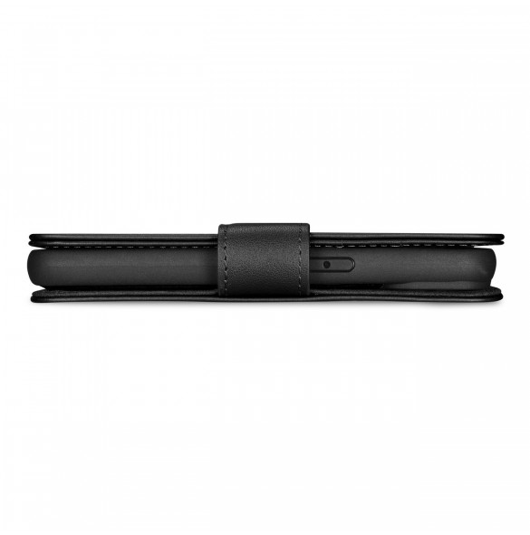 iCarer Plånboksfodral 2-i-1 skal iPhone 14 Pro Leather Flip Cover Anti-RFID svart (WMI14220726-BK)
