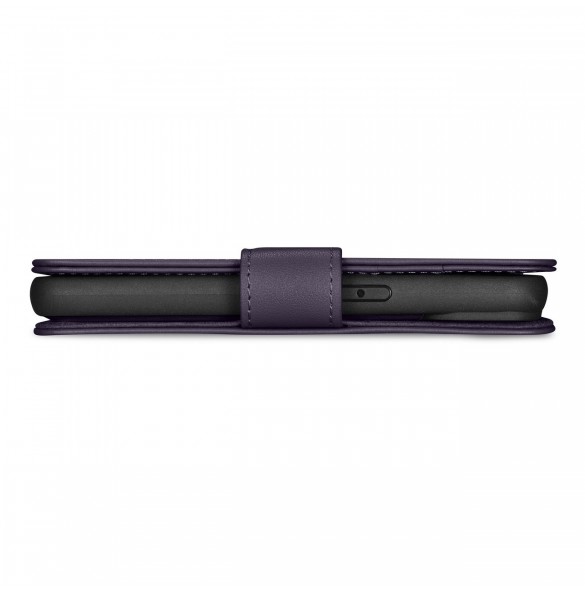 iCarer Plånboksfodral 2-i-1-fodral iPhone 14 Pro Max Anti-RFID Flip-fodral i läder mörklila (WMI14220728-DP)