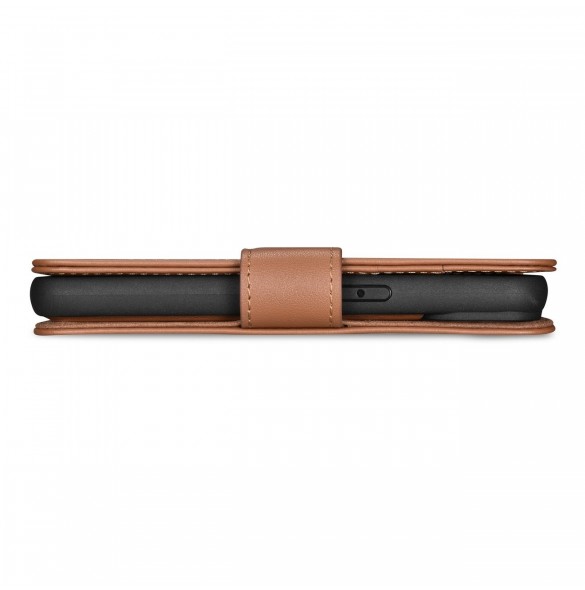 iCarer Wallet Case 2in1 iPhone 14 Pro Leather Flip Case Anti-RFID brun (WMI14220726-BN)