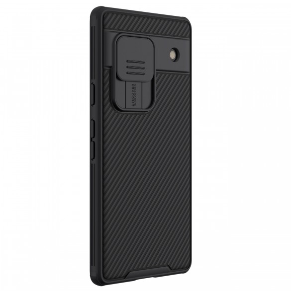 Google Pixel 7a pansarfodral med Nillkin CamShield Pro-fodral - svart