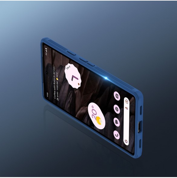 Google Pixel 7a pansarfodral med Nillkin CamShield Pro-fodral - svart