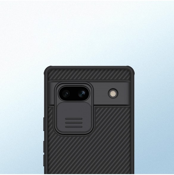 Google Pixel 7a pansarfodral med Nillkin CamShield Pro-fodral - svart