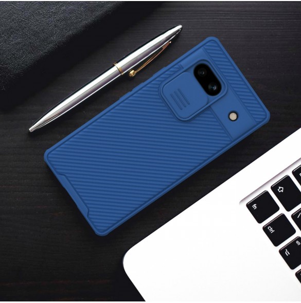 Google Pixel 7a pansarfodral med Nillkin CamShield Pro-fodral - svart