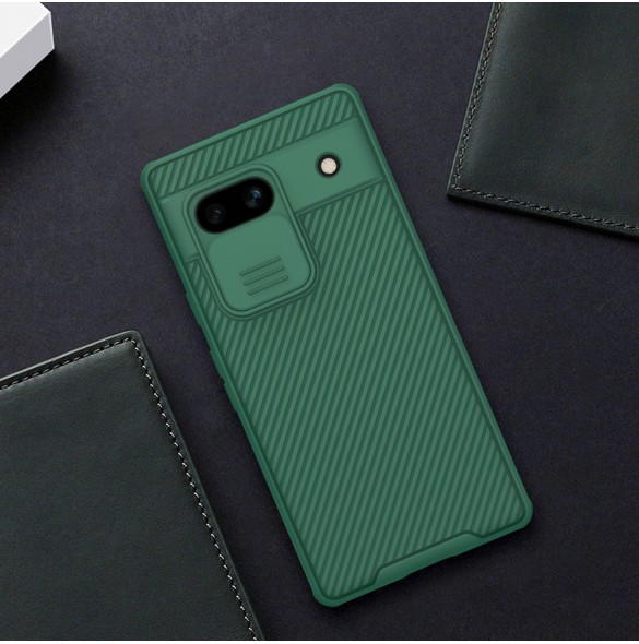 Google Pixel 7a pansarfodral med Nillkin CamShield Pro-fodral - svart