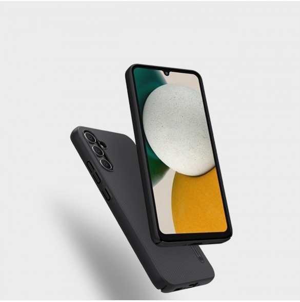 Hårt fodral för Samsung Galaxy A34 5G + Nillkin Super Frosted Shield telefonställ - Röd