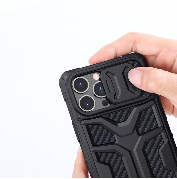 Nillkin Adventruer Fodral till iPhone 13 Pro pansarskal med kamerafodral rött
