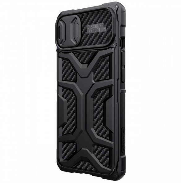 Nillkin Adventruer Fodral iPhone 13 fodral pansarskal med kamerafodral svart