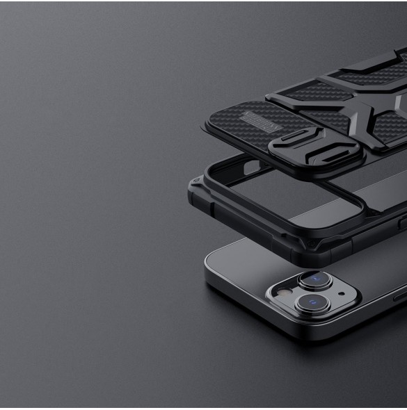 Nillkin Adventruer Fodral iPhone 13 fodral pansarskal med kamerafodral blå