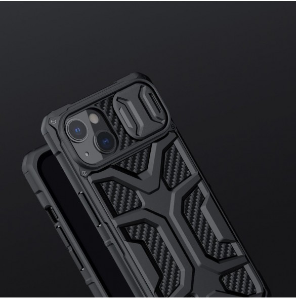 Nillkin Adventruer Fodral iPhone 13 fodral pansarskal med kamerafodral rött