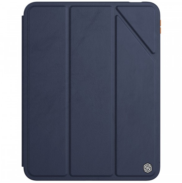 Nillkin Bevel Läderfodral för iPad 10,9'' 2022 (10 gen.) smart skal med flipstativ blå