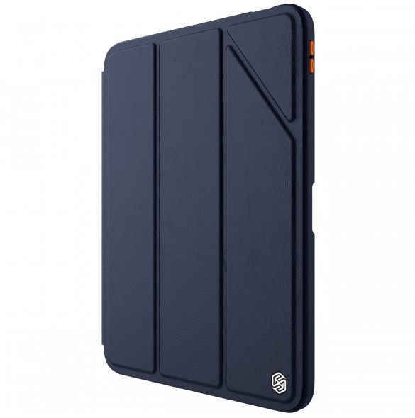 Nillkin Bevel Läderfodral för iPad 10,9'' 2022 (10 gen.) smart skal med flipstativ blå