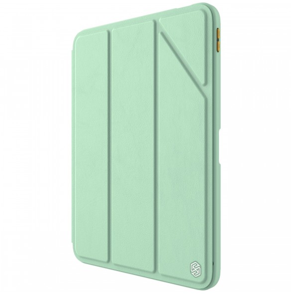 Nillkin Bevel läderfodral för iPad 10,9'' 2022 (10 gen.) smart skalskydd med flipstativ grön