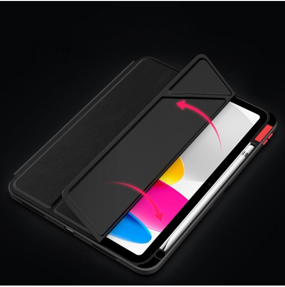 Nillkin Bevel läderfodral för iPad 10,9'' 2022 (10 gen.) smart skalskydd med flipstativ grön