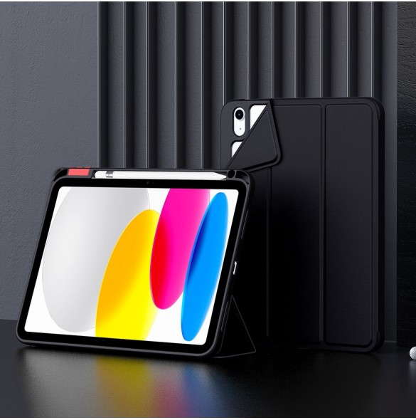 Nillkin Bevel läderfodral för iPad 10,9'' 2022 (10 gen.) smart skalskydd med flipstativ grön