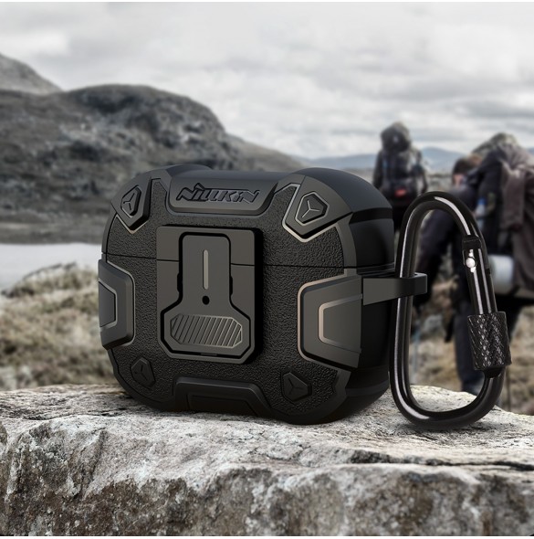Nillkin Bounce Pro Case fodral för AirPods Pro 2 pansarfodral för hörlurar röd