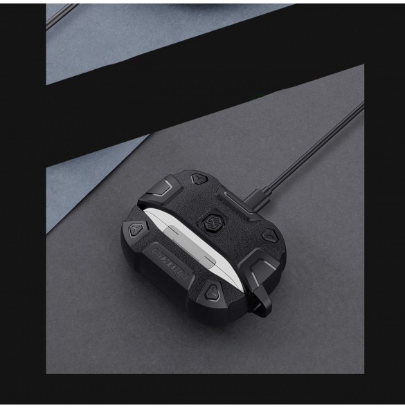 Nillkin Bounce Pro Case fodral för AirPods Pro 2 pansarfodral för hörlurar röd