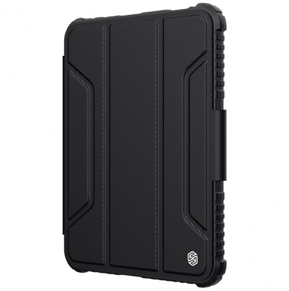 Nillkin Bumper Läderfodral Pro armored Smart Cover med kameraskal och iPad mini 2021 ställ svart
