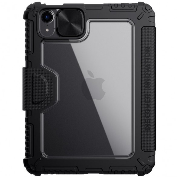 Nillkin Bumper Läderfodral Pro armored Smart Cover med kameraskal och iPad mini 2021 ställ svart