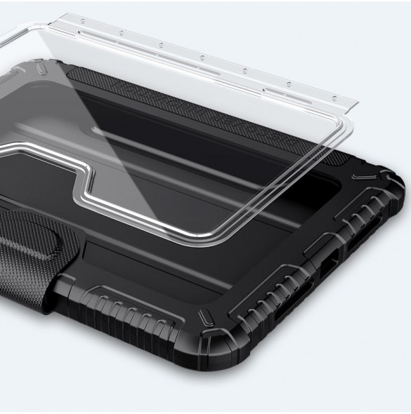 Nillkin Bumper Läderfodral Pro armored Smart Cover med kameraskal och iPad mini 2021 ställ svart