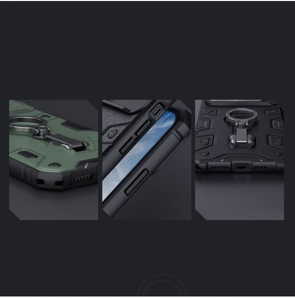 Nillkin CamShield Armor Pro Magnetic Case för iPhone 14 Pro Magnetic MagSafe Cover med kameraskydd blå