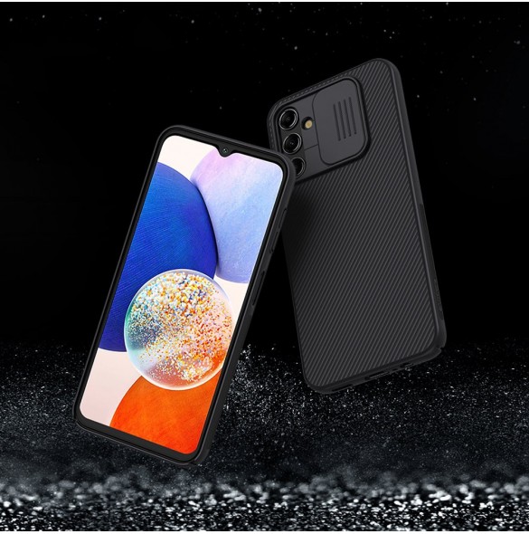 Nillkin CamShield Fodral Fodral för Samsung Galaxy A14 5G / Galaxy A14 Skal med kameraskydd Svart