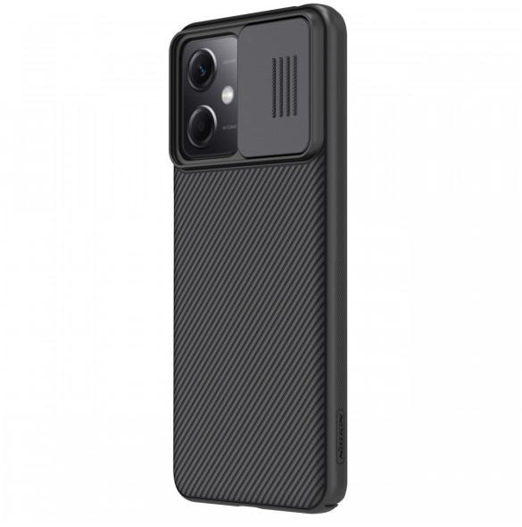 Nillkin CamShield-fodral för Xiaomi Redmi Note 12 5G / Poco X5 5G-fodral med kamerahölje svart