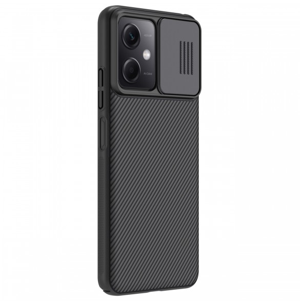 Nillkin CamShield-fodral för Xiaomi Redmi Note 12 5G / Poco X5 5G-fodral med kamerahölje svart