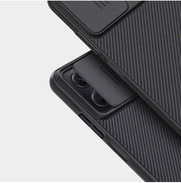Nillkin CamShield-fodral för Xiaomi Redmi Note 12 5G / Poco X5 5G-fodral med kamerahölje svart