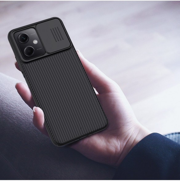 Nillkin CamShield-fodral för Xiaomi Redmi Note 12 5G / Poco X5 5G-fodral med kamerahölje svart