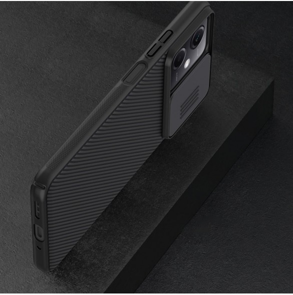 Nillkin CamShield-fodral för Xiaomi Redmi Note 12 5G / Poco X5 5G-fodral med kamerahölje svart