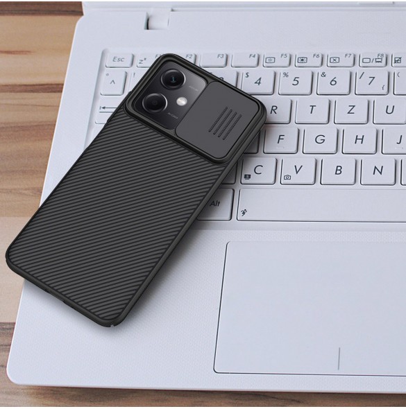 Nillkin CamShield-fodral för Xiaomi Redmi Note 12 5G / Poco X5 5G-fodral med kamerahölje svart