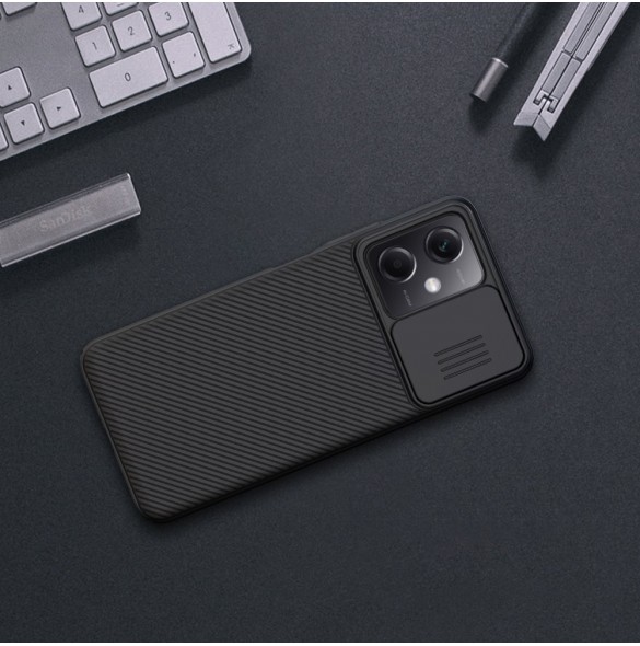 Nillkin CamShield-fodral för Xiaomi Redmi Note 12 5G / Poco X5 5G-fodral med kamerahölje svart