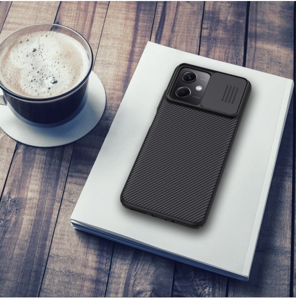 Nillkin CamShield-fodral för Xiaomi Redmi Note 12 5G / Poco X5 5G-fodral med kamerahölje svart