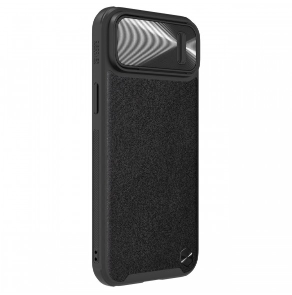 Nillkin CamShield Leather S Fodral iPhone 14 skal med kameraskal svart