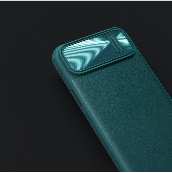 Nillkin CamShield Leather S Fodral iPhone 14 skal med kameraskal svart