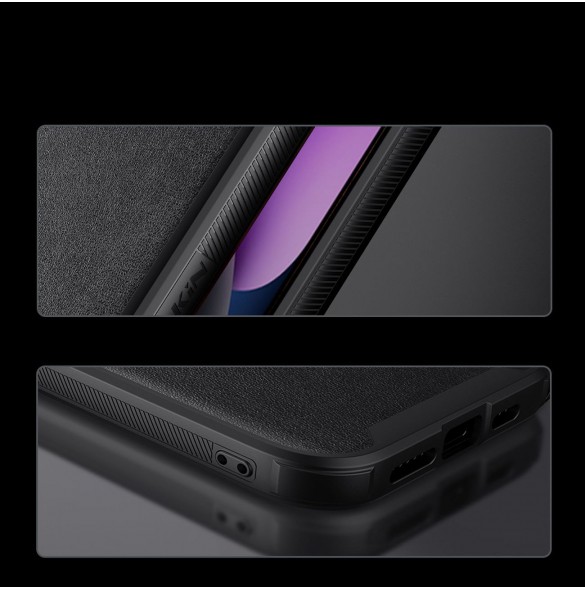 Nillkin CamShield Leather S Fodral iPhone 14 skal med kameraskal svart