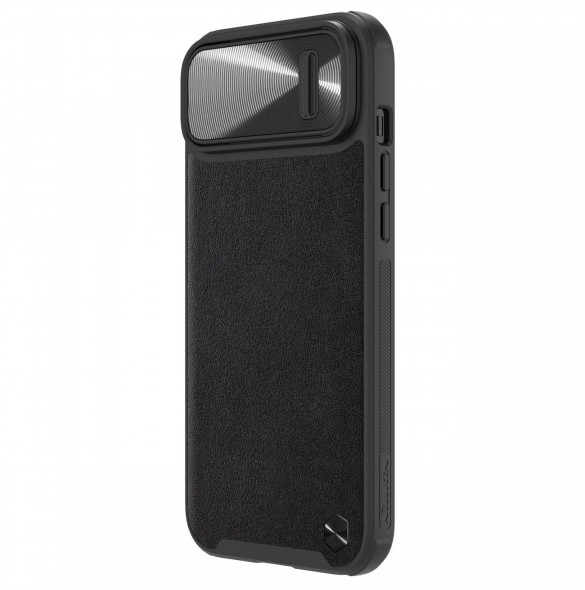 Nillkin CamShield Leather S Fodral iPhone 14 Plus skal med kameraskal svart