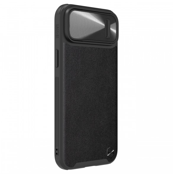 Nillkin CamShield Leather S Fodral iPhone 14 Plus skal med kameraskal svart