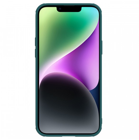 Nillkin CamShield Leather S Fodral iPhone 14 Plus skal med kameraskal grönt