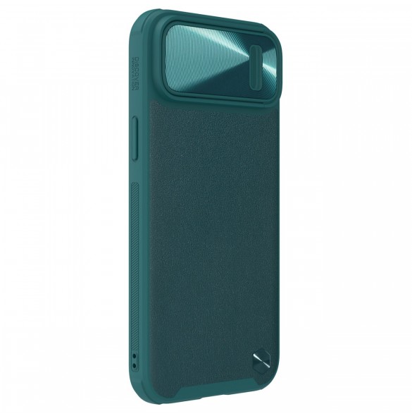 Nillkin CamShield Leather S Fodral iPhone 14 Plus skal med kameraskal grönt