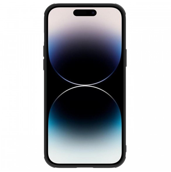 Nillkin CamShield Leather S Fodral iPhone 14 Pro skal med kameraskal svart