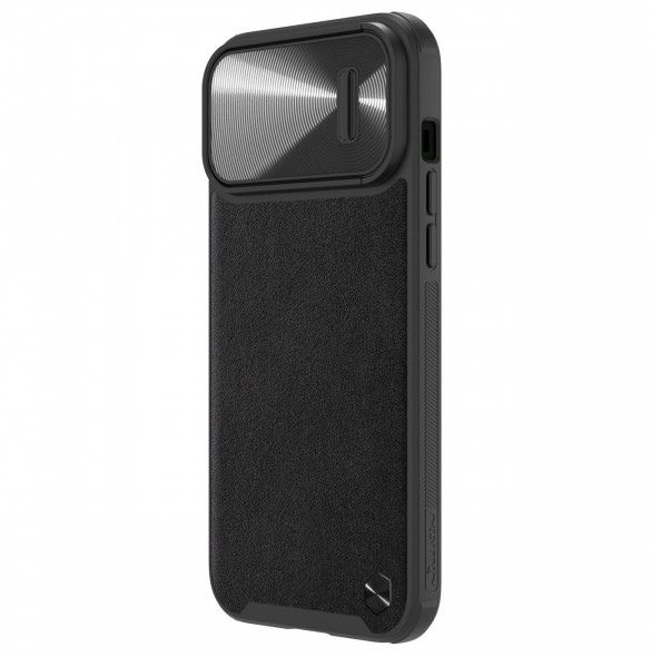 Nillkin CamShield Leather S Fodral iPhone 14 Pro skal med kameraskal svart