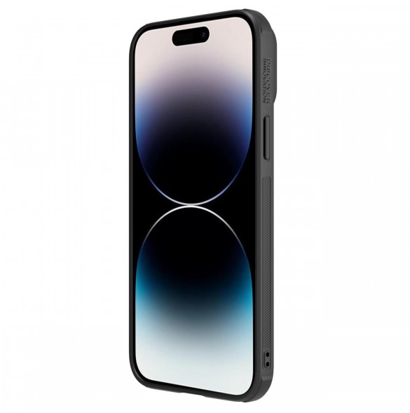 Nillkin CamShield Leather S Fodral iPhone 14 Pro skal med kameraskal svart