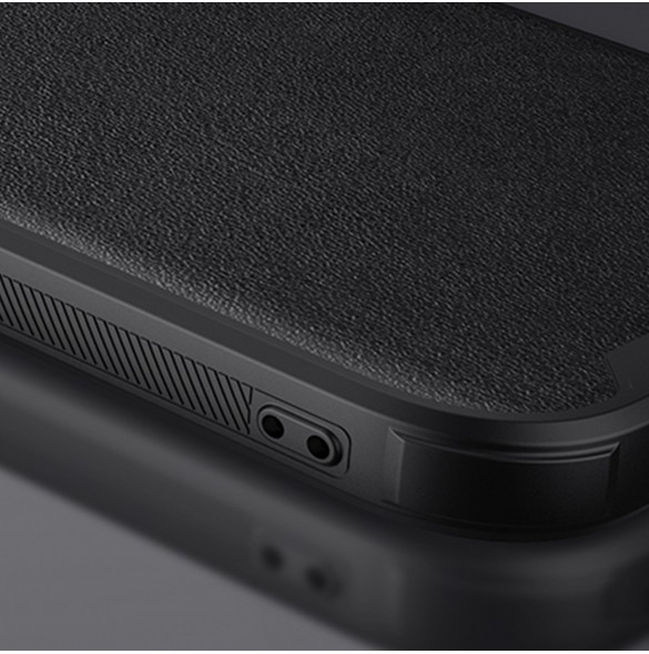 Nillkin CamShield Leather S Fodral iPhone 14 Pro skal med kameraskal blå