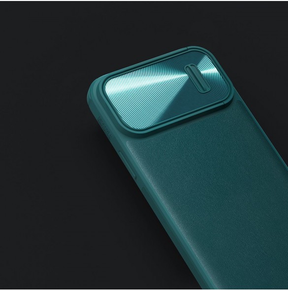 Nillkin CamShield Leather S Fodral iPhone 14 Pro Max skal med kameraskal svart