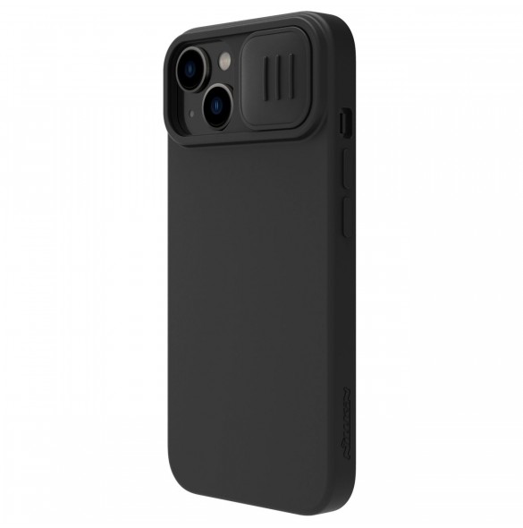 Nillkin CamShield Magnetic Silikonfodral iPhone 14 Plus magnetiskt MagSafe-skal med kameraskal svart