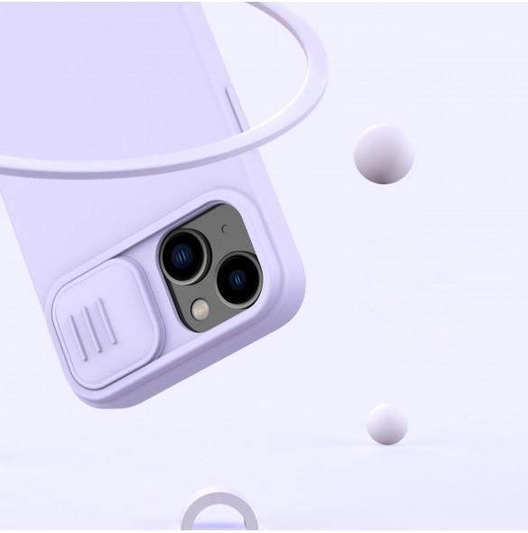 Nillkin CamShield Magnetic Silikonfodral iPhone 14 Plus magnetiskt MagSafe-skal med kameraskal svart