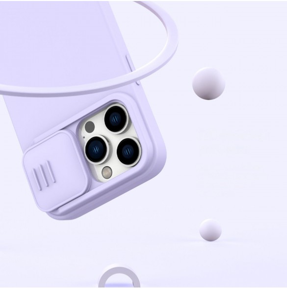 Nillkin CamShield Magnetic Silikonfodral iPhone 14 Pro magnetiskt MagSafe-skal med kameraskydd grönt