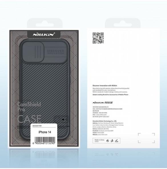 Nillkin CamShield Pro-fodral (PC och TPU) iPhone 14 6.1 2022 Blå