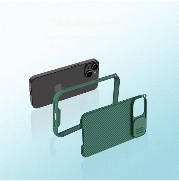 Nillkin CamShield Pro-fodral (PC och TPU) iPhone 14 Plus 6.7 2022 Deep Green